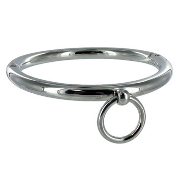 METAL HARD - COLLIER BDSM AVEC ANNEAU 10CM - Concombre Boutique