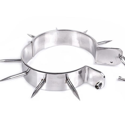 METAL HARD - COLLIER DESCLAVE BDSM AVEC POINTES - Concombre Boutique
