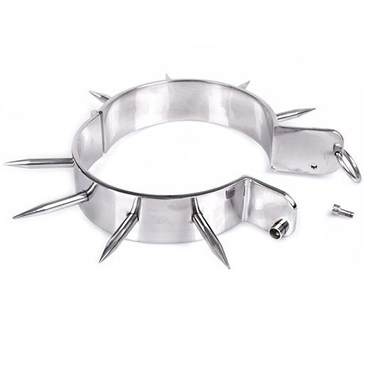METAL HARD - COLLIER DESCLAVE BDSM AVEC POINTES - Concombre Boutique