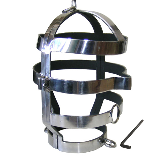 METAL HARD - MASQUE AVEC COLLIER EN ACIER - Concombre Boutique