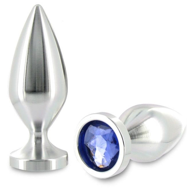 METAL HARD - PLUG ANAL COULEUR CRISTAL DALIMINUM PETIT 5.71 CM - Concombre Boutique
