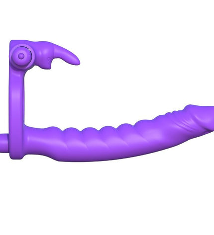 FANTASY C-RINGZ - SILICONE DOUBLE VIBRATOR RABBIT - Concombre Boutique