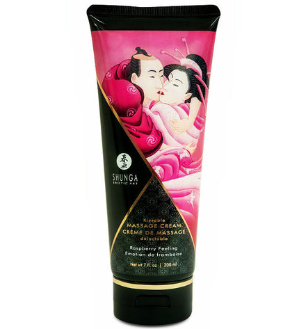 SHUNGA - CRÈME DE MASSAGE FRAMBOISE 200 ML - Concombre Boutique