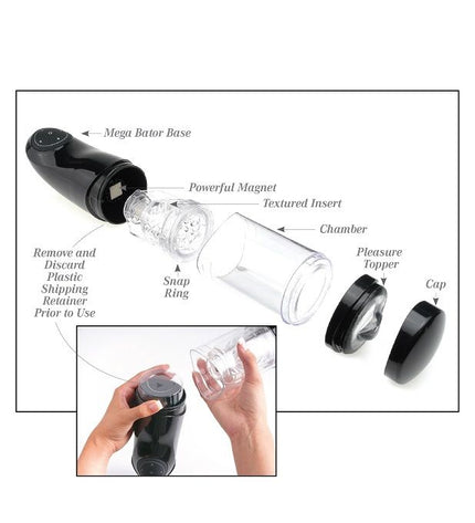 EXTREME TOYZ - PDX MEGA BATOR USB MASTURBATEUR MLE VAGIN BLANC - Concombre Boutique