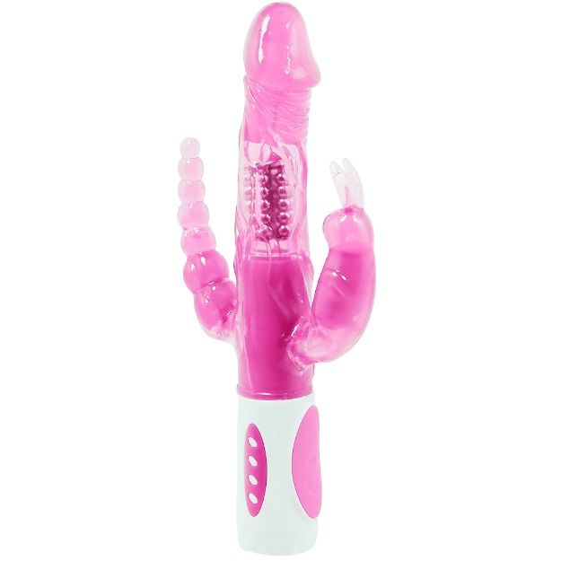 BAILE - PRETTY BUNNY TRIPLE VIBRATEUR ROTATEUR - Concombre Boutique
