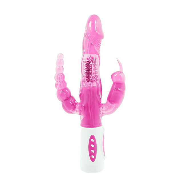 BAILE - PRETTY BUNNY TRIPLE VIBRATEUR ROTATEUR - Concombre Boutique