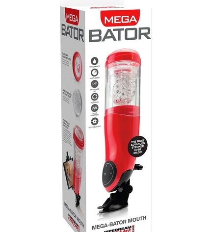 EXTREME TOYZ - PDX MEGA BATOR USB MASTURBATEUR MLE BOUCHE ROUGE - Concombre Boutique
