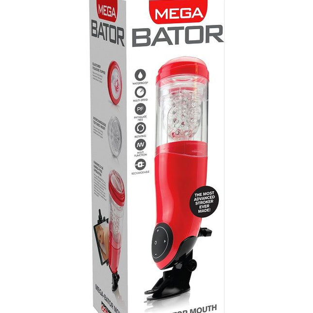 EXTREME TOYZ - PDX MEGA BATOR USB MASTURBATEUR MLE BOUCHE ROUGE - Concombre Boutique