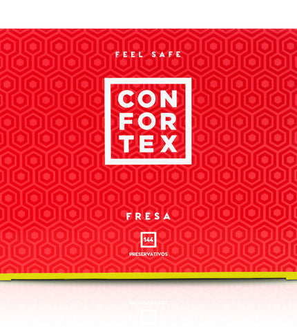 CONFORTEX - CONDOM FRAISE 144 UNITÉS - Concombre Boutique