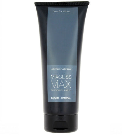 MIXGLISS - LUBRIFIANT ANAL NATUREL BASE D'EAU MAX 70 ML - Concombre Boutique