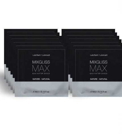 MIXGLISS - LUBRIFIANT DILATATEUR ANAL MAX PACK 12 UNIDOSE 4ML - Concombre Boutique