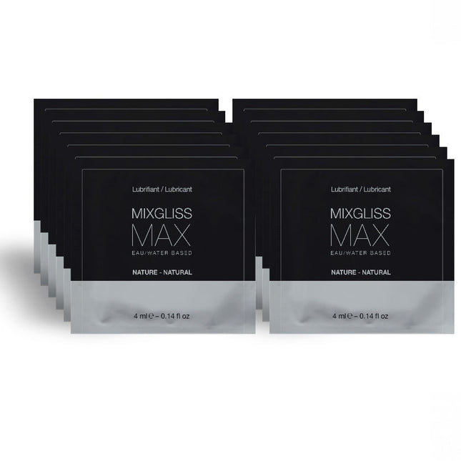 MIXGLISS - LUBRIFIANT DILATATEUR ANAL MAX PACK 12 UNIDOSE 4ML - Concombre Boutique