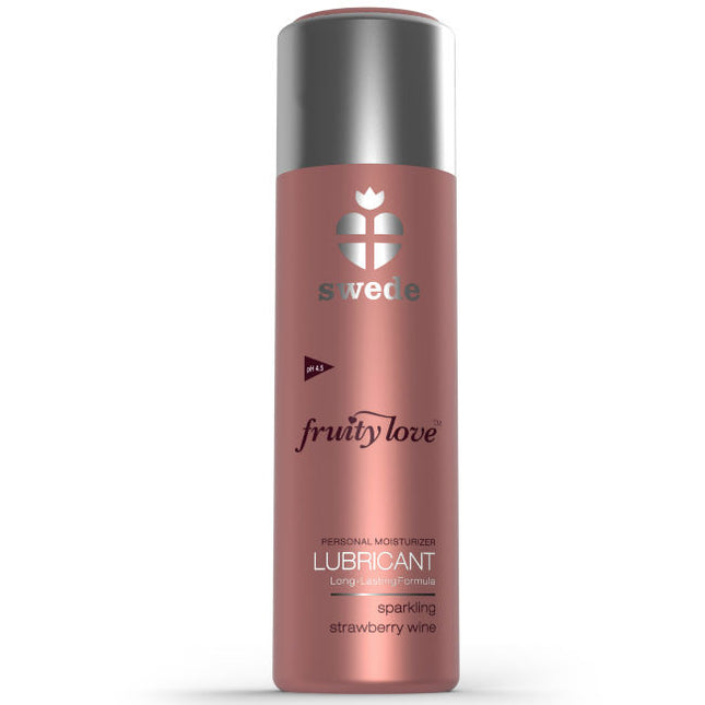 SWEDE - FRUITY LOVE LUBRIFIANT VIN MOUSSEUX FRAISE 100 ML - Concombre Boutique