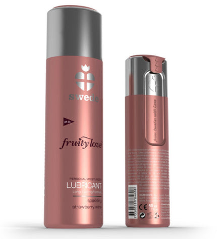 SWEDE - FRUITY LOVE LUBRIFIANT VIN MOUSSEUX FRAISE 50 ML - Concombre Boutique