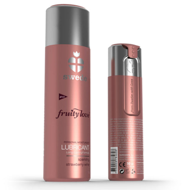 SWEDE - FRUITY LOVE LUBRIFIANT VIN MOUSSEUX FRAISE 50 ML - Concombre Boutique
