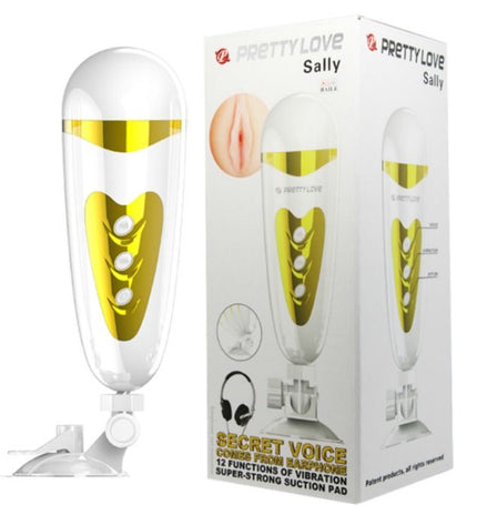 PRETTY LOVE - MASTURBATEUR MASCULIN AVEC VIBRATION ET SON SALLY - Concombre Boutique