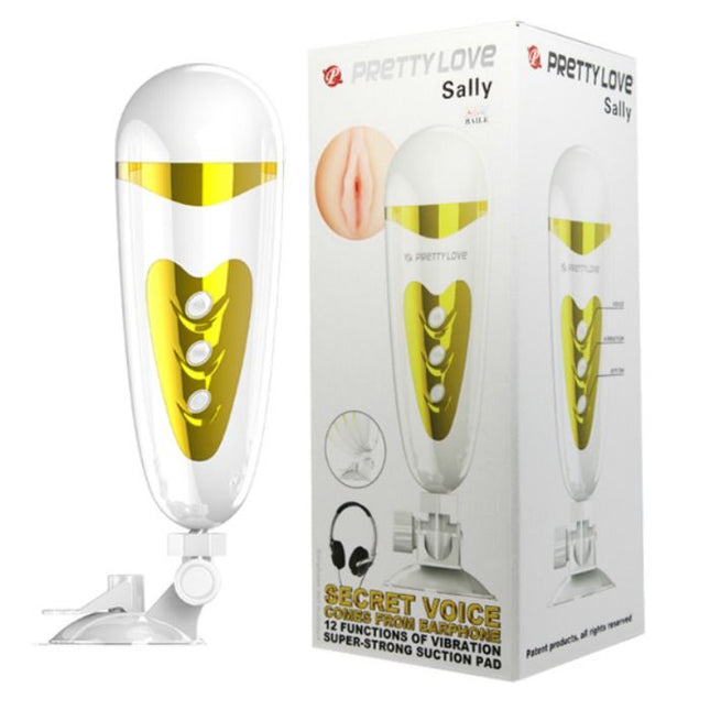 PRETTY LOVE - MASTURBATEUR MASCULIN AVEC VIBRATION ET SON SALLY - Concombre Boutique