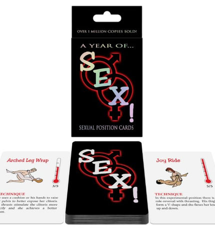 KHEPER GAMES - CARTES DE POSITION SEXUELLE UN AN DE... SEXE ! - Concombre Boutique