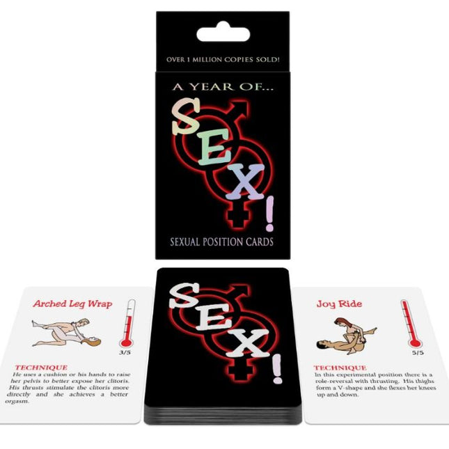 KHEPER GAMES - CARTES DE POSITION SEXUELLE UN AN DE... SEXE ! - Concombre Boutique