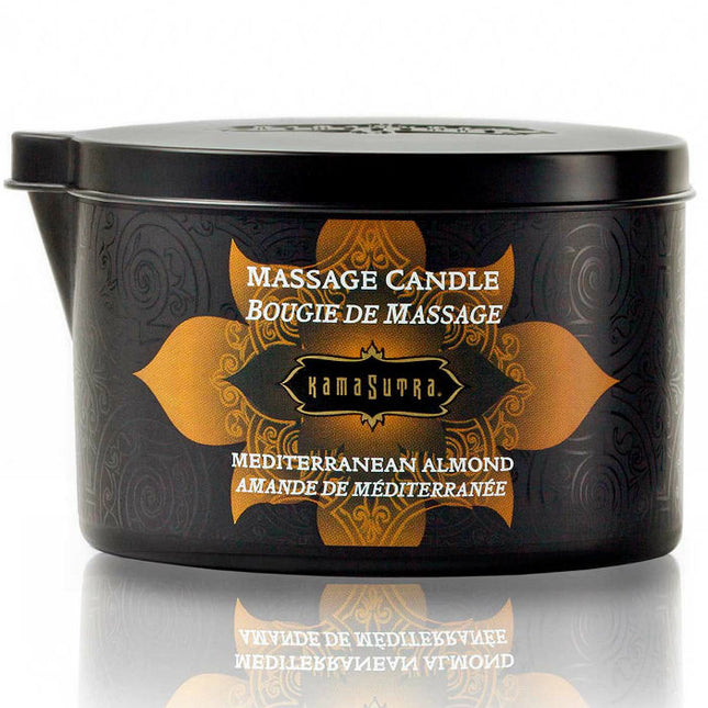 KAMASUTRA - BOUGIE DE MASSAGE AUX AMANDES MÉDITERRANÉENNES 170GR - Concombre Boutique