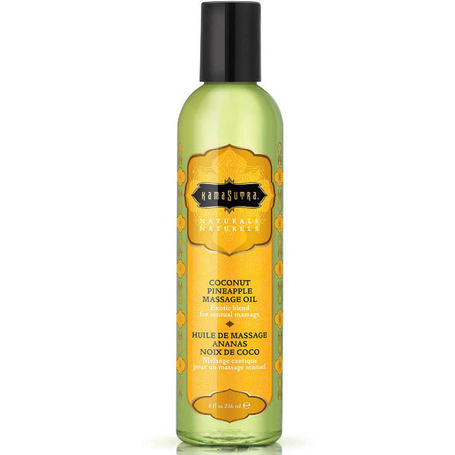 KAMASUTRA - NATURALS HUILE DE MASSAGE PIÑA COLADA 236ML - Concombre Boutique