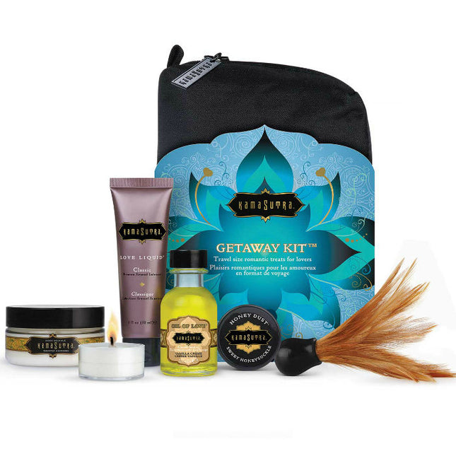 KIT KAMASUTRA - ROMANTIQUE ET LUXUEUX EN FORMAT VOYAGE - Concombre Boutique