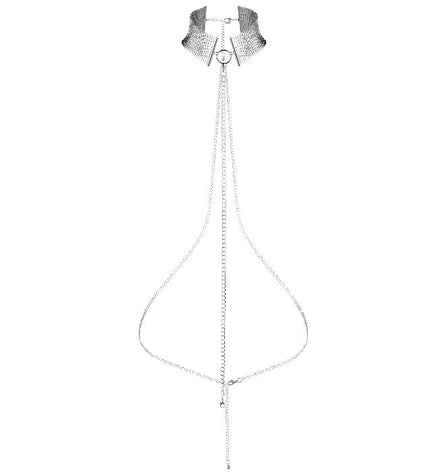 BIJOUX - DÉSIR MÉTALLIQUE COLLIER MÉTALLISÉ ARGENT - Concombre Boutique