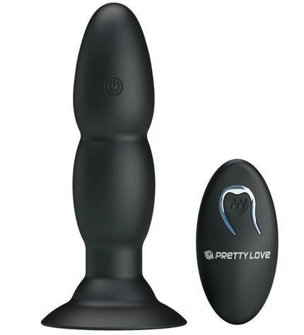 PRETTY LOVE - VIBRATEUR PLUG ET ROTATION PAR TÉLÉCOMMANDE - Concombre Boutique
