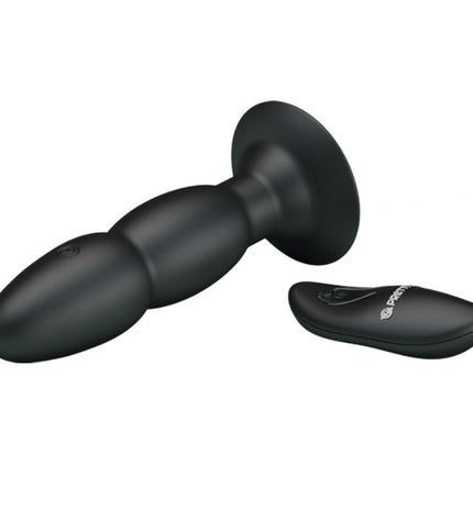 PRETTY LOVE - VIBRATEUR PLUG ET ROTATION PAR TÉLÉCOMMANDE - Concombre Boutique