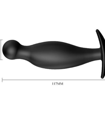 PRETTY LOVE - PLUG ANAL EN SILICONE E 11.7 CM NOIR - Concombre Boutique