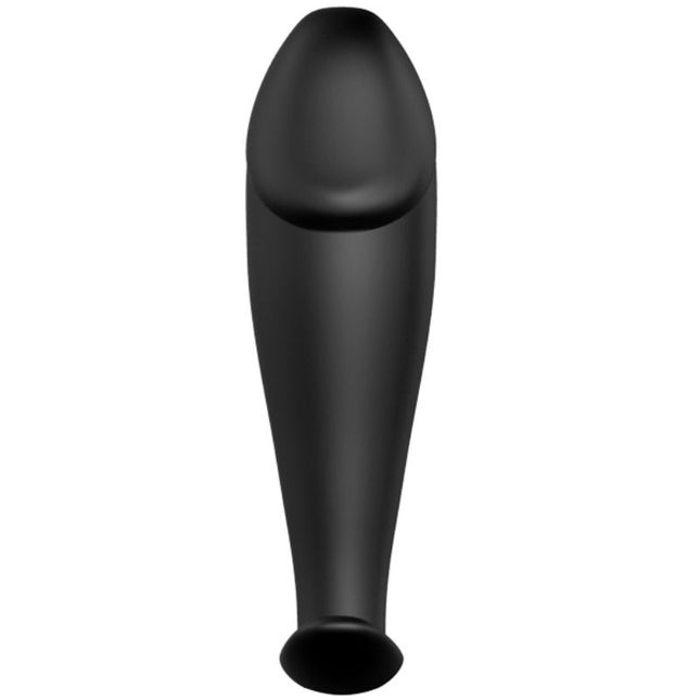 PRETTY LOVE - PLUG ANAL EN SILICONE FORME PÉNIS ET 12 MODES DE VIBRATION NOIR - Concombre Boutique