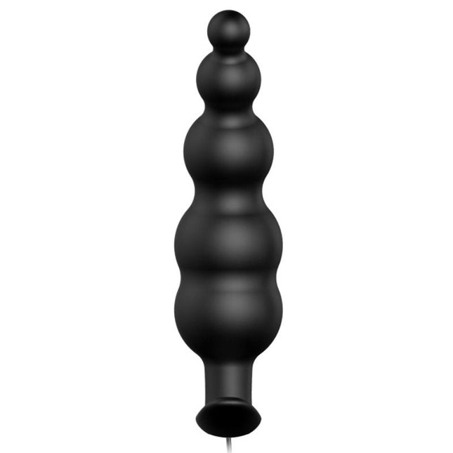 PRETTY LOVE - PLUG ANAL SILICONE EXTRA STIMULATION ET 12 MODES DE VIBRATION NOIR - Concombre Boutique