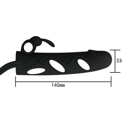 PRETTY LOVE - HOUSSE EN SILICONE AVEC VIBRATION 14 CM 1.0 - Concombre Boutique