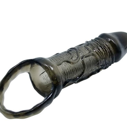 BAILE - GAINE DEXTENSION DE PÉNIS AVEC SANGLE POUR TESTICULES 11.5 CM - Concombre Boutique