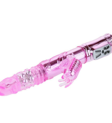 BAILE - VIBRATEUR RECHARGEABLE AVEC STIMULATEUR DE PAPILLON ROTATION ET THROBBING - Concombre Boutique