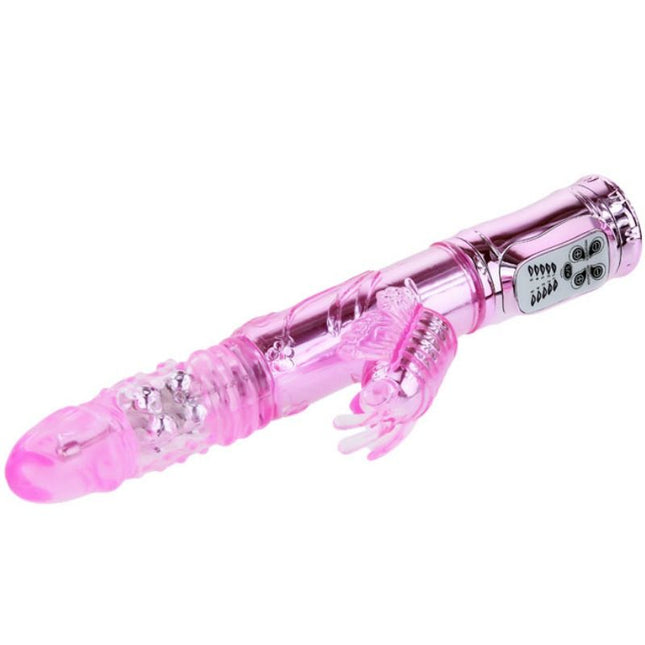 BAILE - VIBRATEUR RECHARGEABLE AVEC STIMULATEUR DE PAPILLON ROTATION ET THROBBING - Concombre Boutique