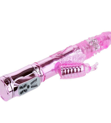 BAILE - VIBRATEUR RECHARGEABLE AVEC STIMULATEUR DE PAPILLON ROTATION ET THROBBING - Concombre Boutique