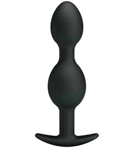 PRETTY LOVE - BALLES ANAL EN SILICONE 12.5 CM NOIRES by PRETTY LOVE BOTTOM