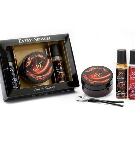 EXTASE SENSUAL - KIT COFFRE EN CHOCOLAT APHRODISIAQUE - Concombre Boutique