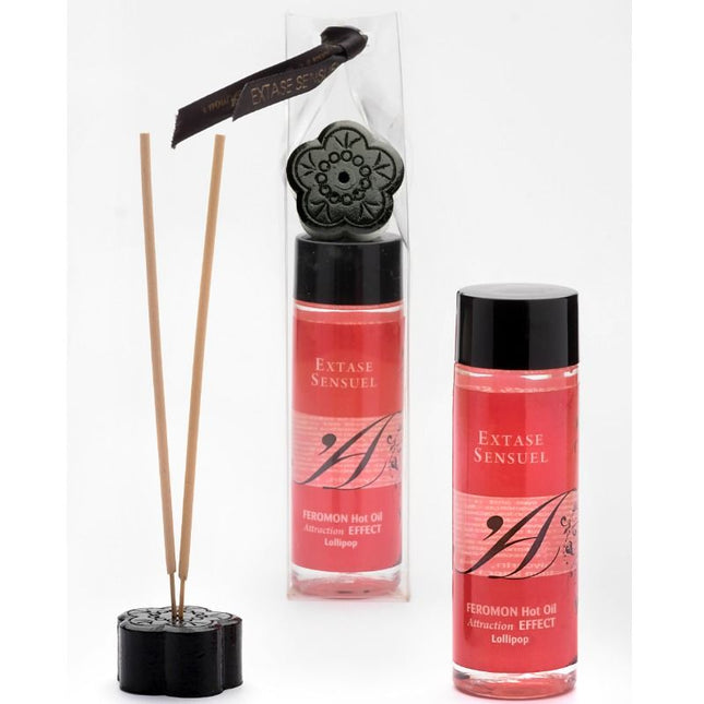EXTASE SENSUAL - HUILE DE MASSAGE EFFET THERMIQUE AUX PHÉROMONES PIRULET 100 ML - Concombre Boutique