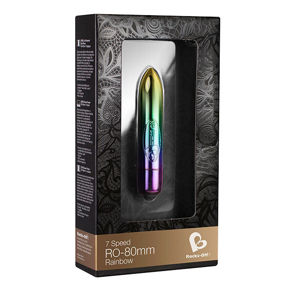 ROCKS-OFF - RO-80MM ARC-EN-CIEL  7 VITESSES - Concombre Boutique