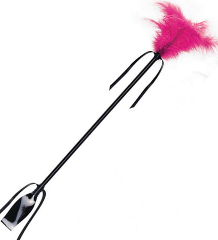SECRETPLAY - FOUET & FEATHER NOIR ET FUCHSIA - Concombre Boutique