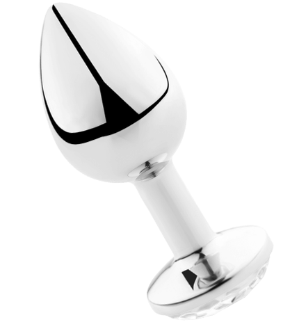 SECRETPLAY - PLUG ANAL TRANSPARENT ALUMINIUM 7CM - Concombre Boutique
