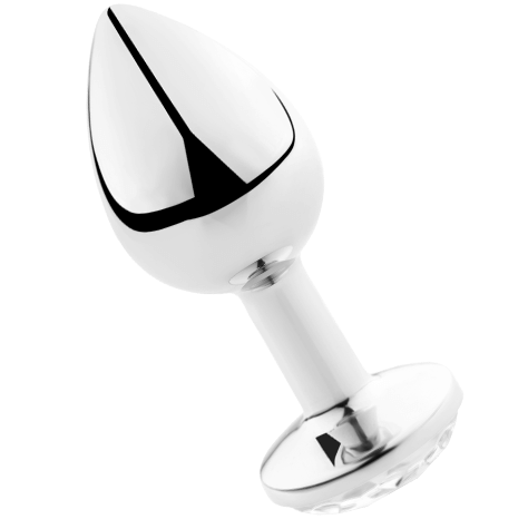 SECRETPLAY - PLUG ANAL TRANSPARENT ALUMINIUM 8 CM - Concombre Boutique