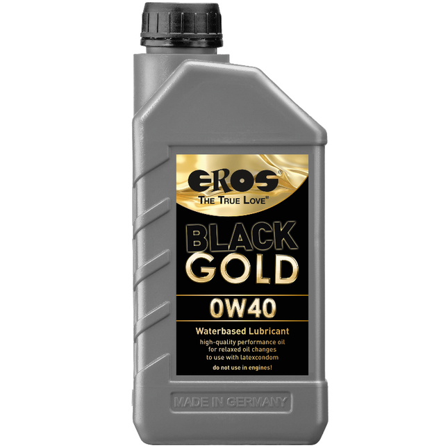 EROS - BLACK GOLD 0W40 LUBRIFIANT BASE D'EAU 1000 ML - Concombre Boutique
