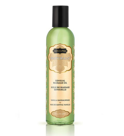 KAMASUTRA - HUILE DE MASSAGE VANILLE AU BOIS DE SANTAL 236ML - Concombre Boutique