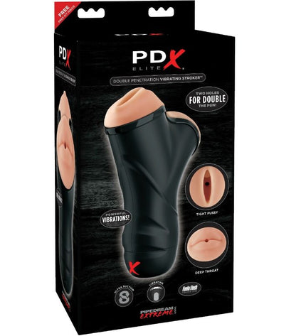 PDX ELITE - COUREUR VIBRANT DOUBLE PÉNÉTRATION - Concombre Boutique