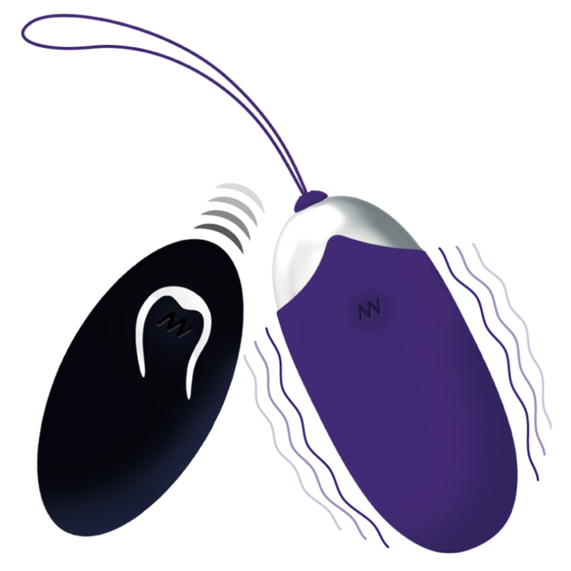 INTENSE - OEUF VIBRANT FLIPPY II AVEC TÉLÉCOMMANDE VIOLET - Concombre Boutique