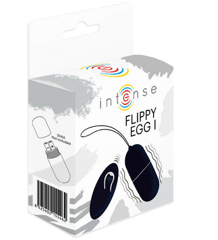 INTENSE - OEUF VIBRANT FLIPPY I AVEC TÉLÉCOMMANDE NOIR - Concombre Boutique