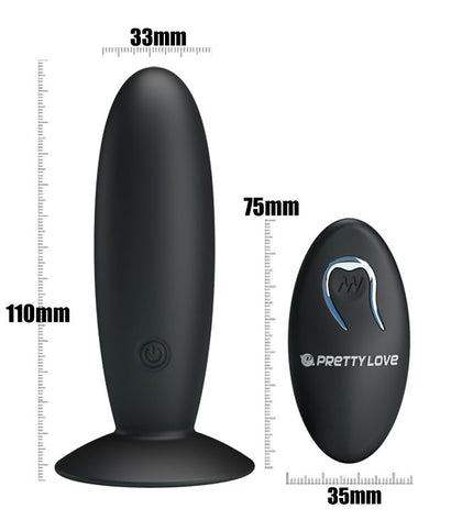 PRETTY LOVE - PLUG ANAL RECHARGEABLE AVEC VIBRATION ET CONTRÔLE by PRETTY LOVE BOTTOM
